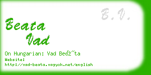 beata vad business card